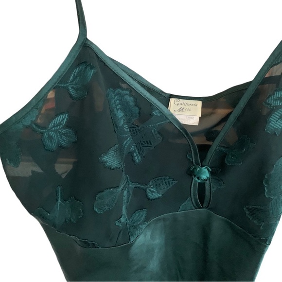 Vintage California Miss Lingerie Top Gown Size Large - Picture 2 of 7